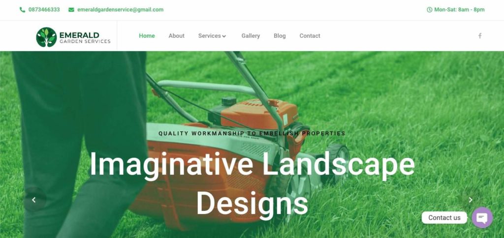 Emerald Garden Services Homepage