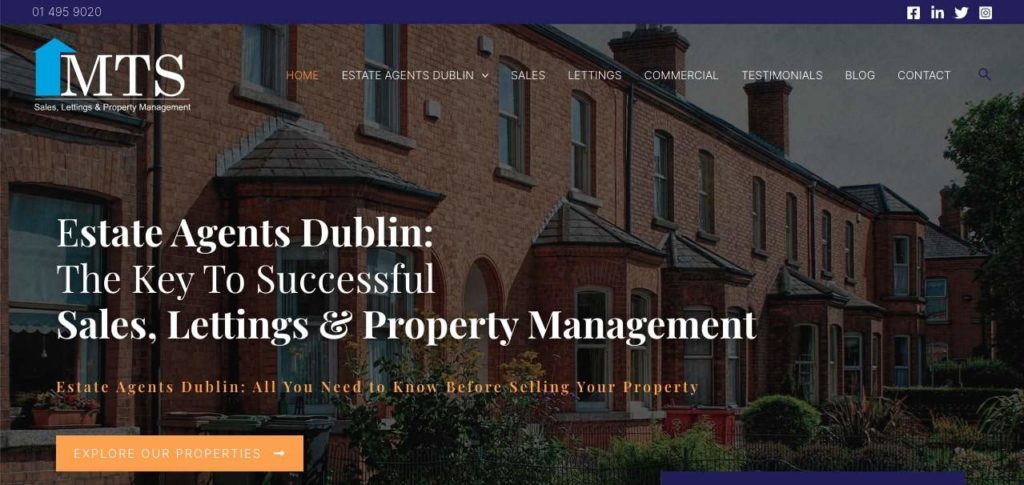 Estate Agents Dublin - MTS Property Homepage