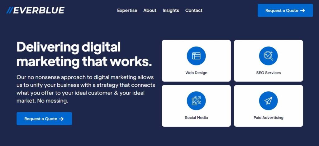Everblue Homepage