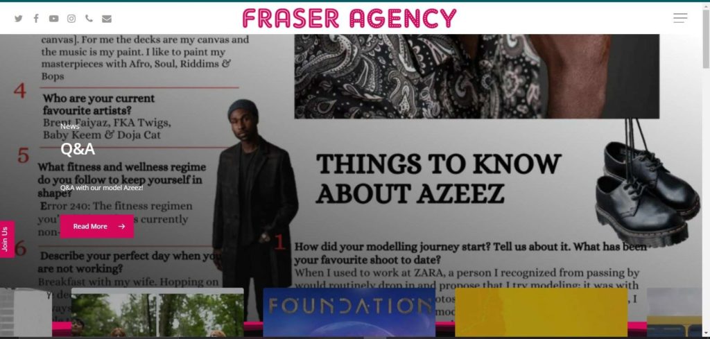 Fraser Models & Actors Homepage