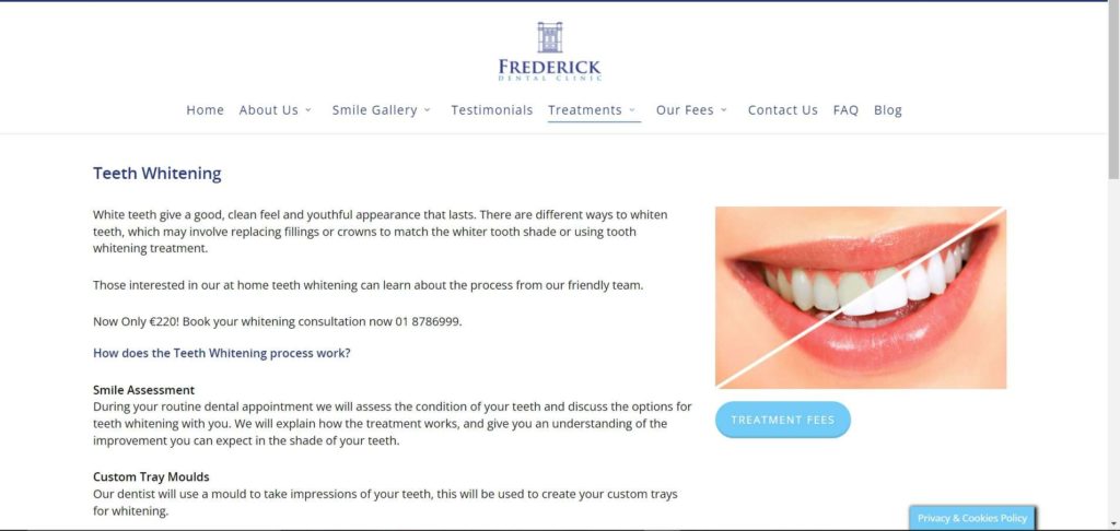 Frederick Dental Clinic Homepage