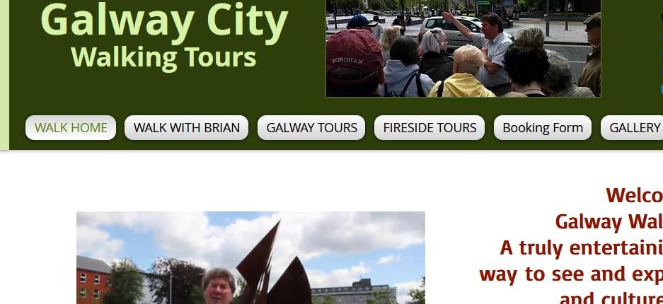 Galway City Walking Tours Homepage