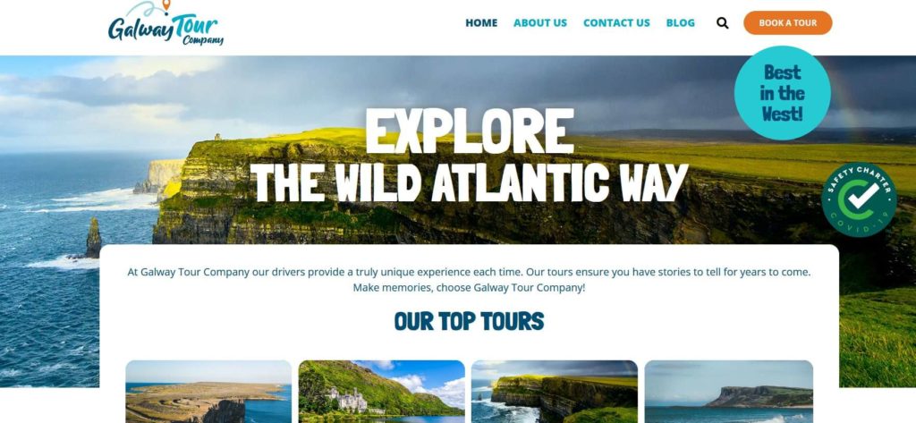Galway Tour Company Homepage