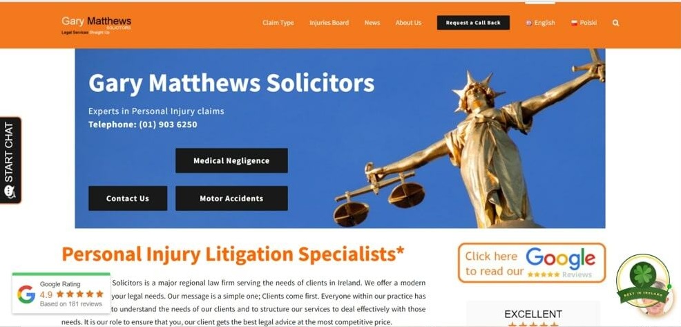 Gary Matthews Solicitors Homepage