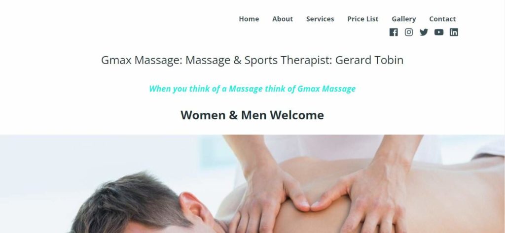 Gmax Massage Homepage