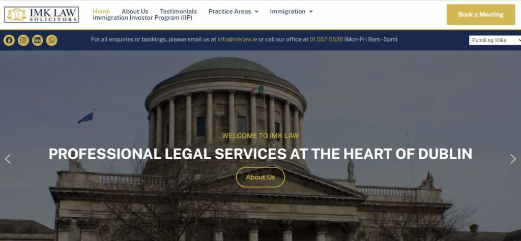 IMK Law Solicitors Homepage