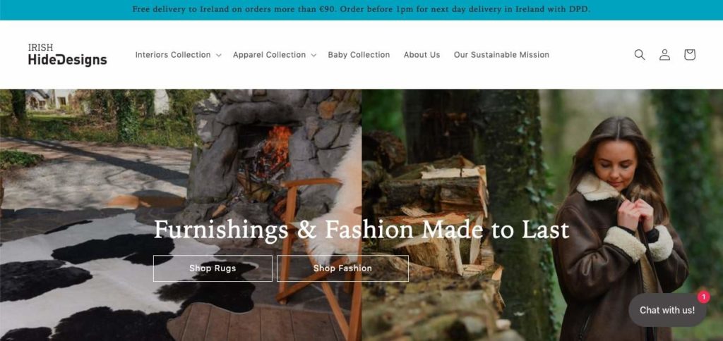 Irish Hide Designs Homepage