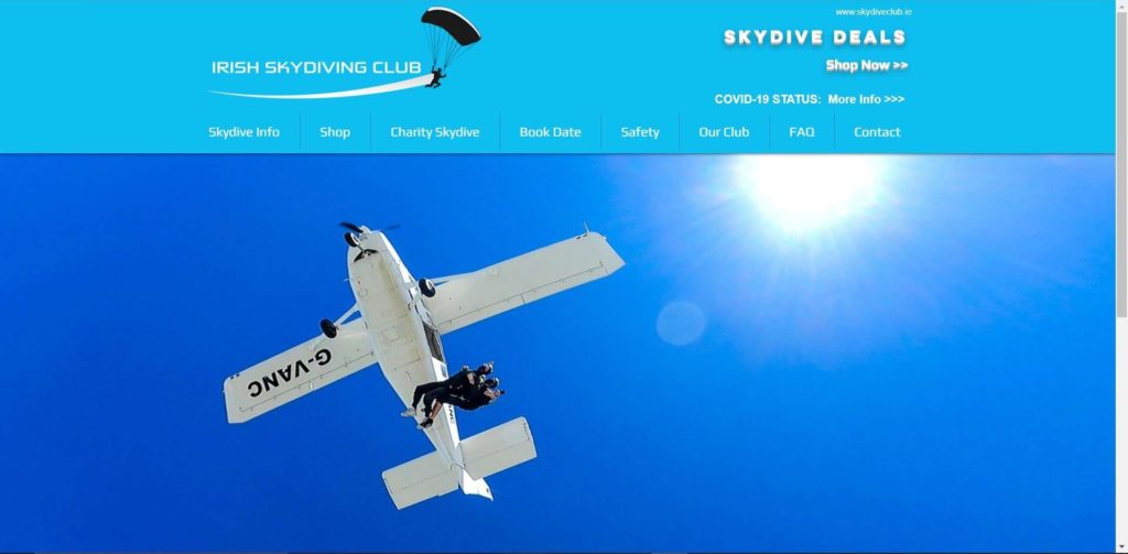 Irish Skydiving Club Homepage