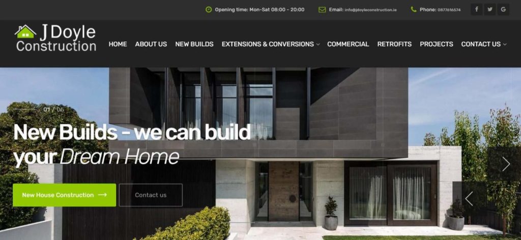 J Doyle Building Contractors Cork Homepage