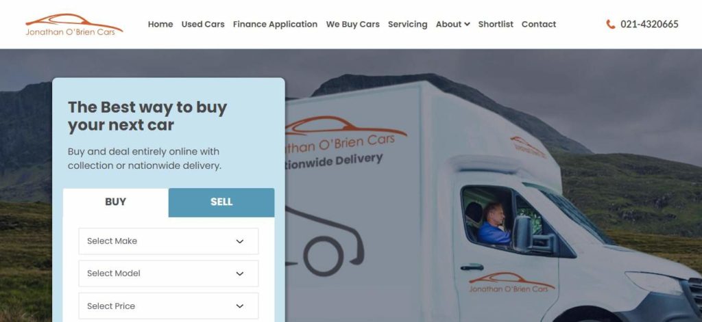 Jonathan O'Brien Cars Homepage