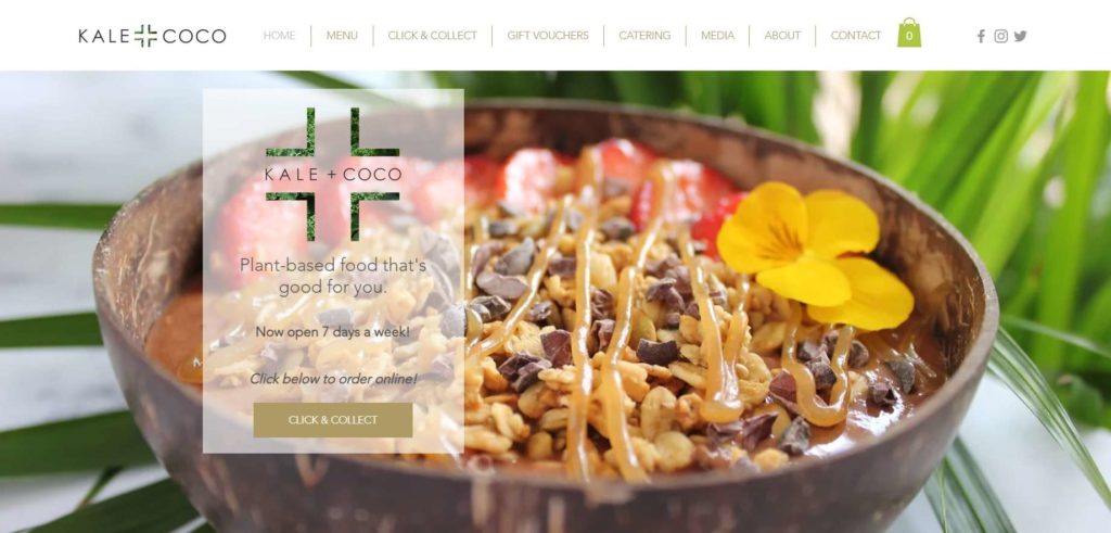KALE+COCO Homepage