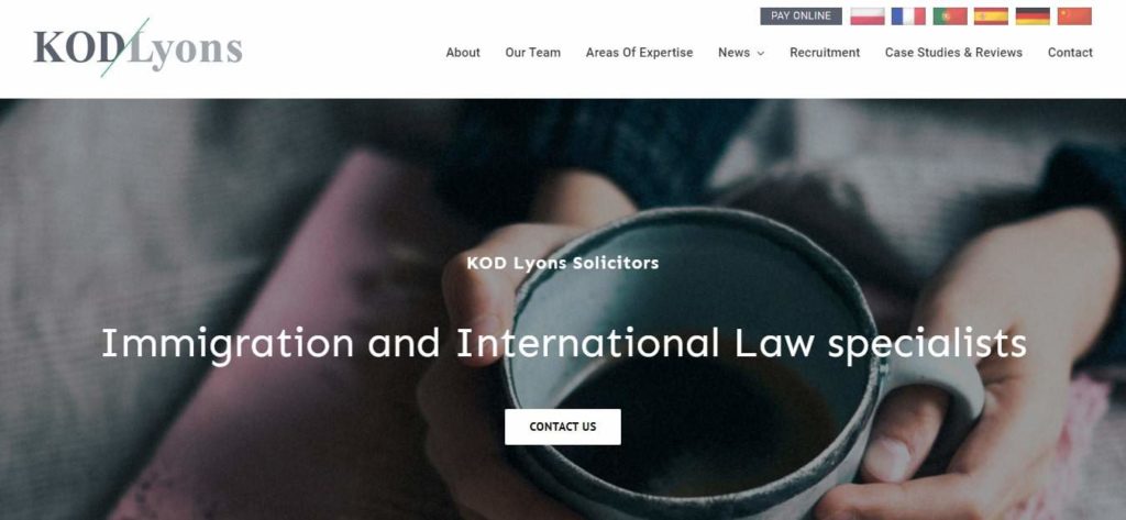 KOD Lyons Human Rights Solicitors Homepage