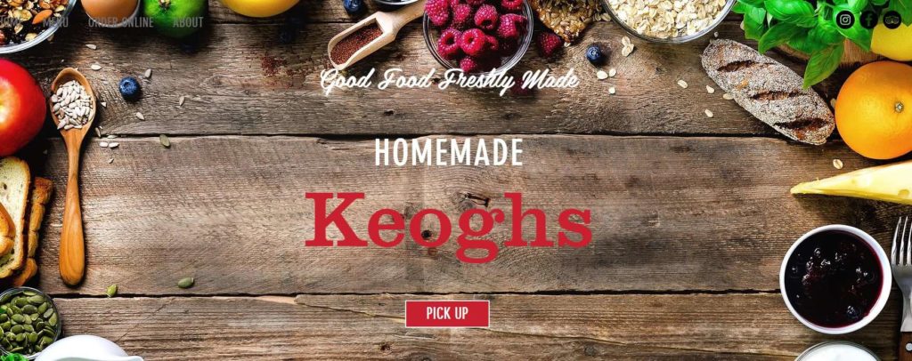 Keogh Cafe Homepage