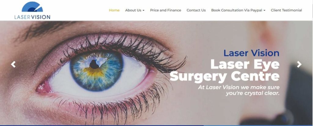 LaserVision Eye Clinic Dublin Homepage