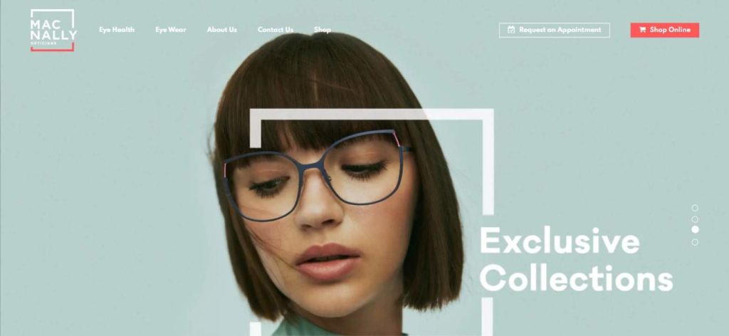 Mac Nally Opticians Homepage