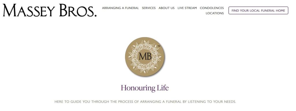 Massey Bros. Funeral Director Homepage