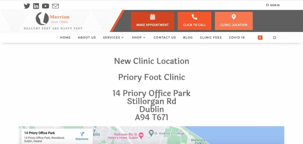 Merrion Foot Clinic Homepage