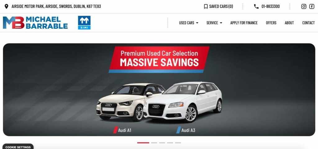 Michael Barrable Motors Homepage