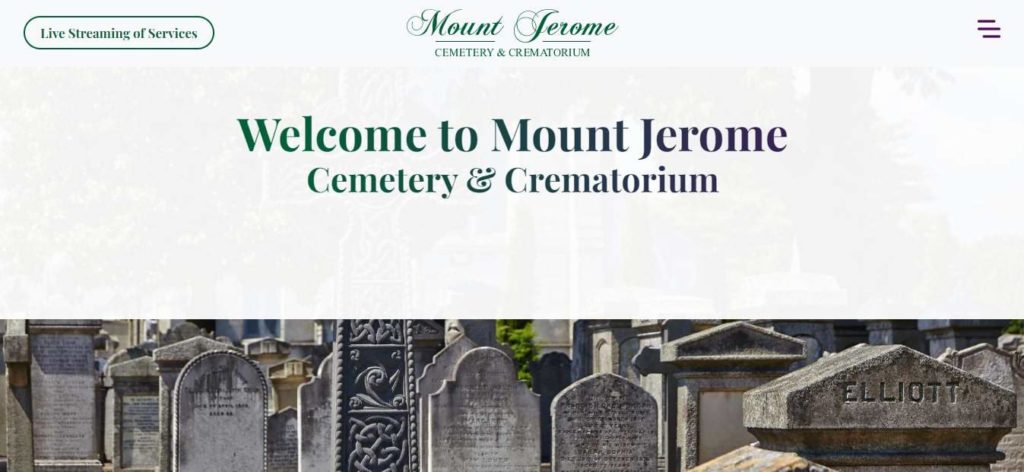 Mount Jerome Cemetery & Crematorium Homepage