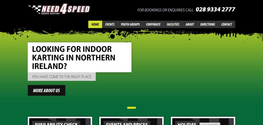 Need 4 Speed Karting Homepage