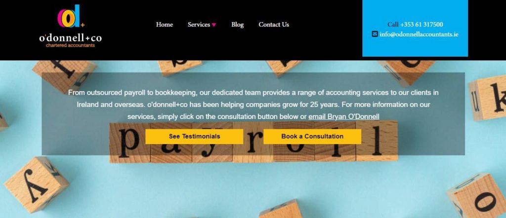 O’Donnel + Co Homepage