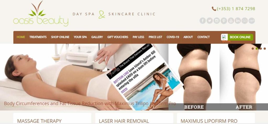 Oasis Beauty Homepage