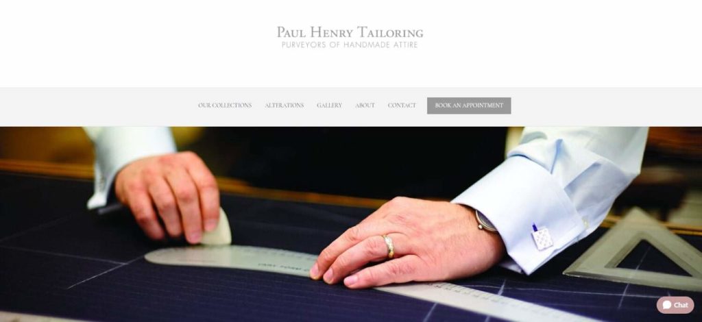 Paul Henry Tailoring Homepage