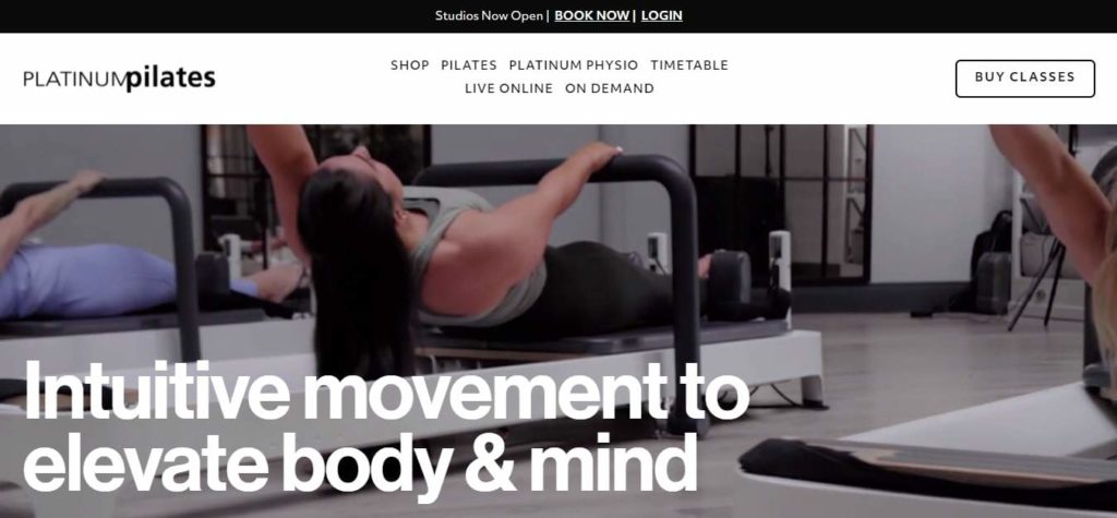 Platinum Pilates Homepage