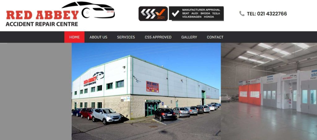Red Abbey Accident Repair Centre Homepage