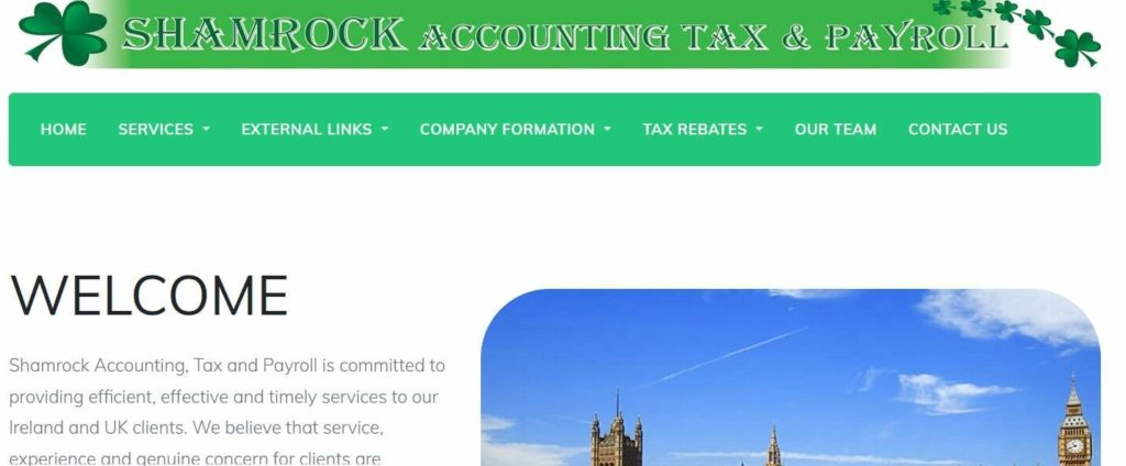 Shamrock Accounting, Tax and Payroll Homepage