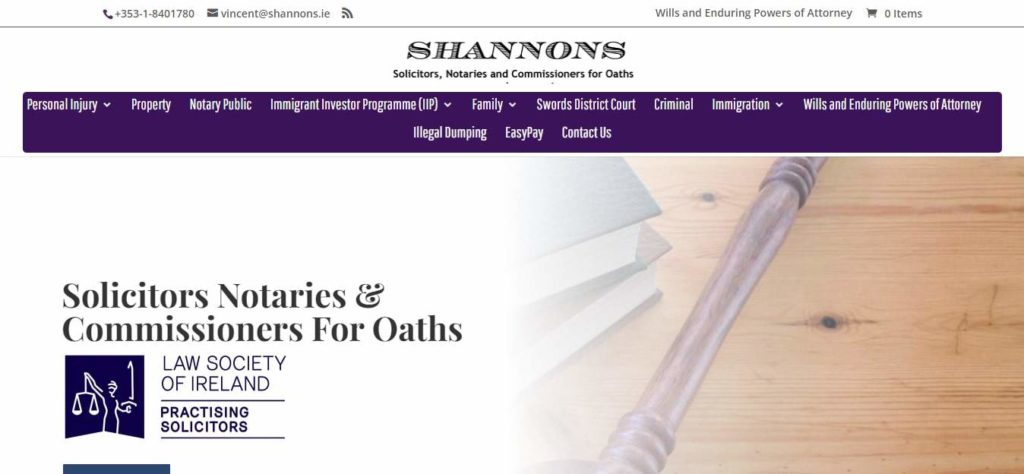 Shannons Solicitors LLP Homepage