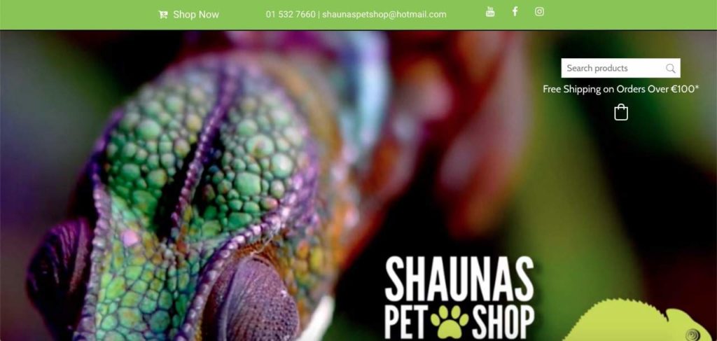 Shauna’s Pet Shop Homepage