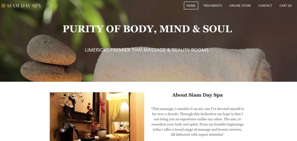 Siam Day Spa Homepage