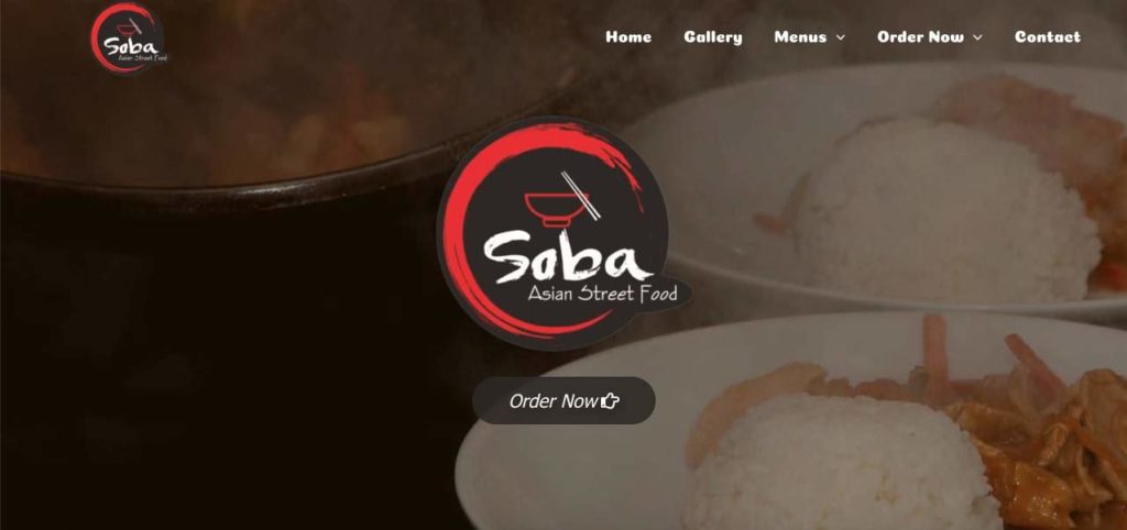 Soba Asian Street Food Homepage