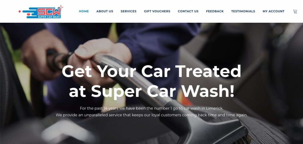 Super Car Wash Homepage
