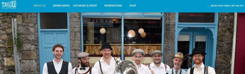 Taylor’s Bar & Beer Garden Homepage