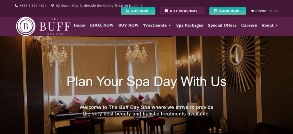 The Buff Day Spa Homepage