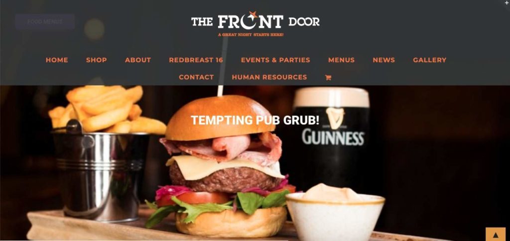 The Front Door Pub Homepage