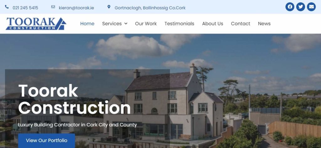 Toorak Construction Homepage