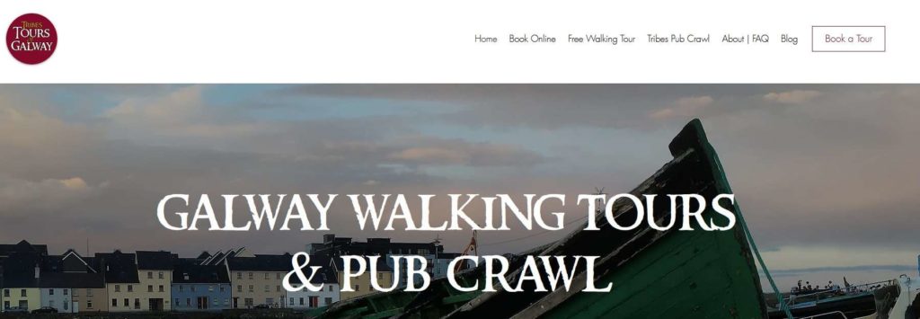 Tribes Tours Galway Homepage