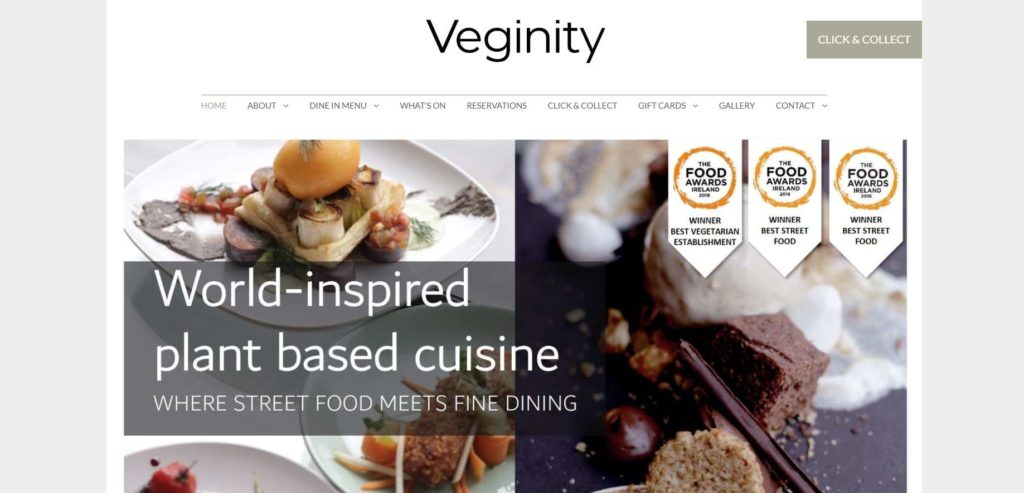 Veginity Homepage