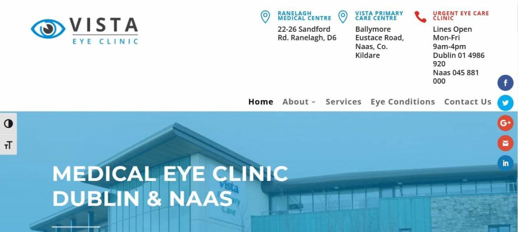 Vista Eye Clinic Homepage