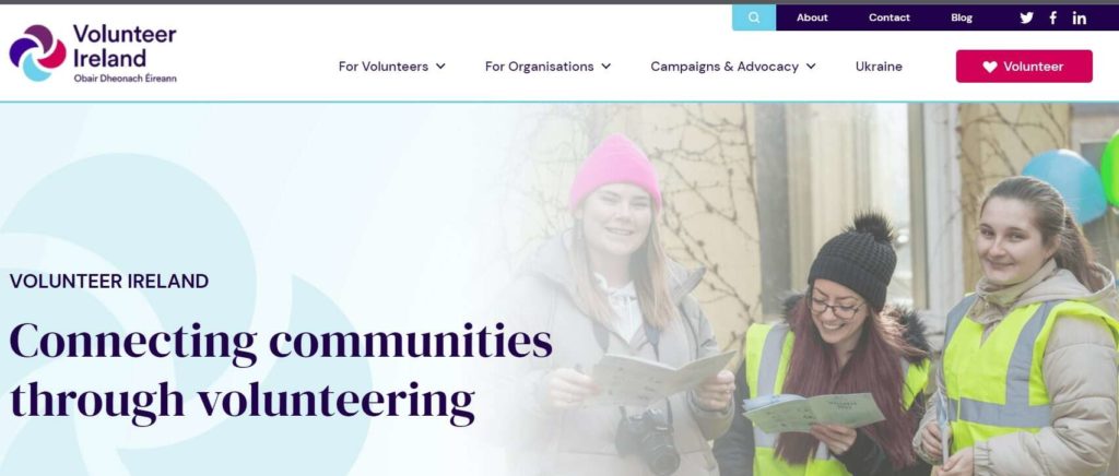 Volunteer Ireland Homepage