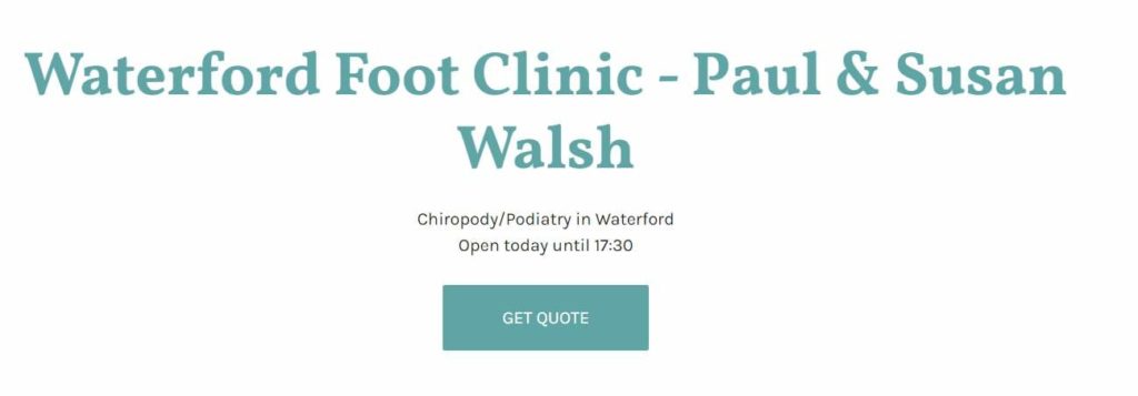 Waterford Foot Clinic - Paul & Susan Walsh Homepage