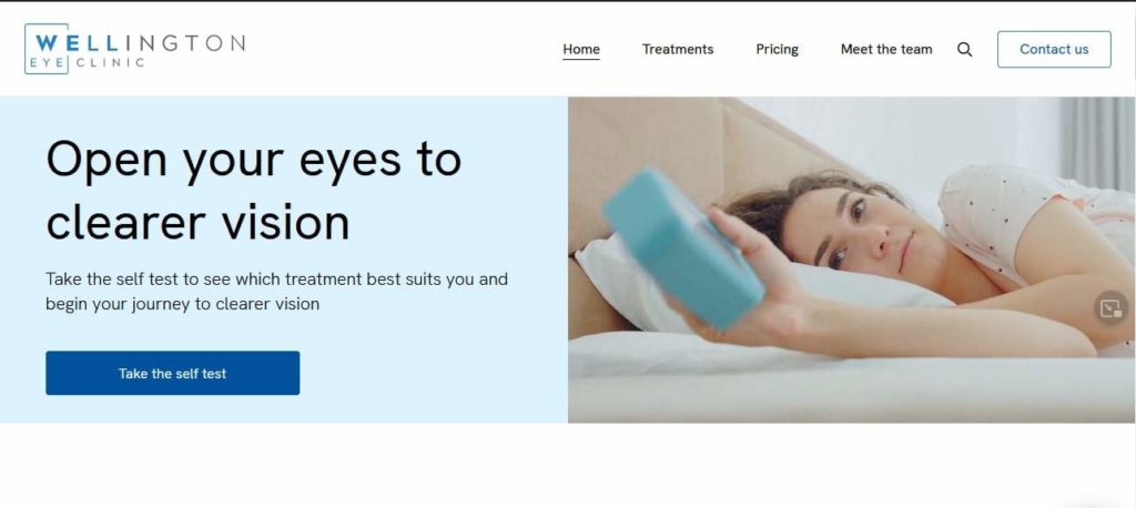 Wellington Eye Clinic Homepage
