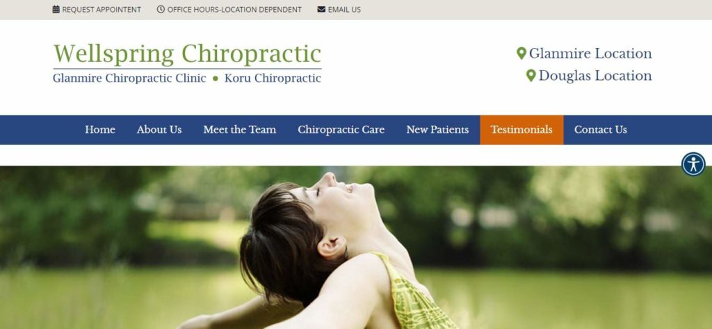 Wellspring Chiropractic Homepage