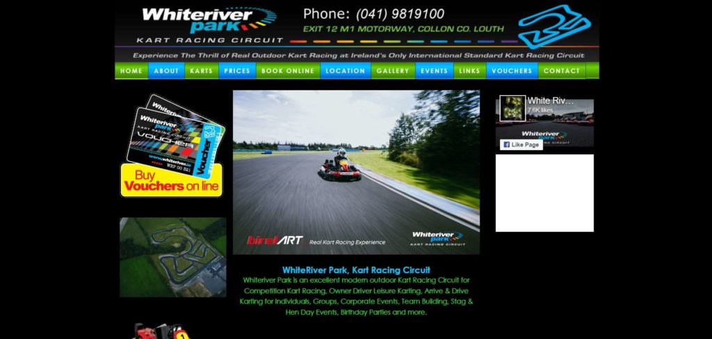 WhiteRiver Karting Homepage