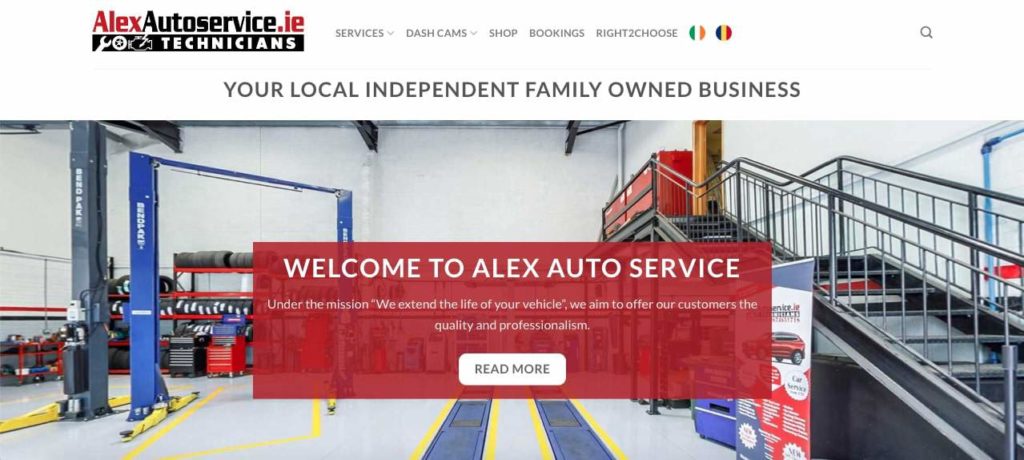 Alex Auto Service Homepage