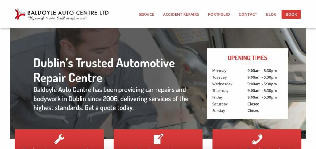 Baldoyle Auto Centre Homepage