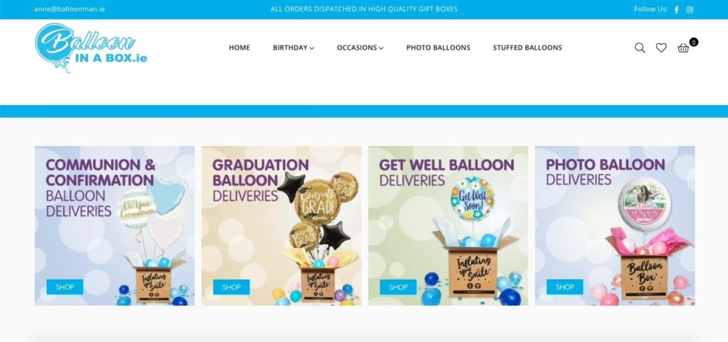 Balloon in a Box Homepage